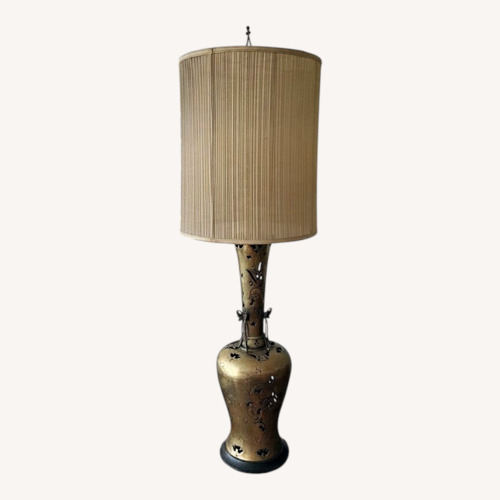 Used Vintage/Antique Silver Metal Table Lamp for sale on AptDeco