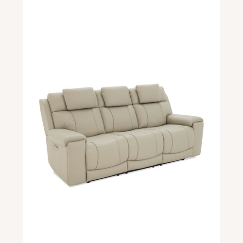 Used Bob's Discount Cream Recliner Leather for sale on AptDeco