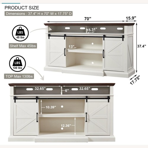 Used Amazon White Wood Media Storage for sale on AptDeco