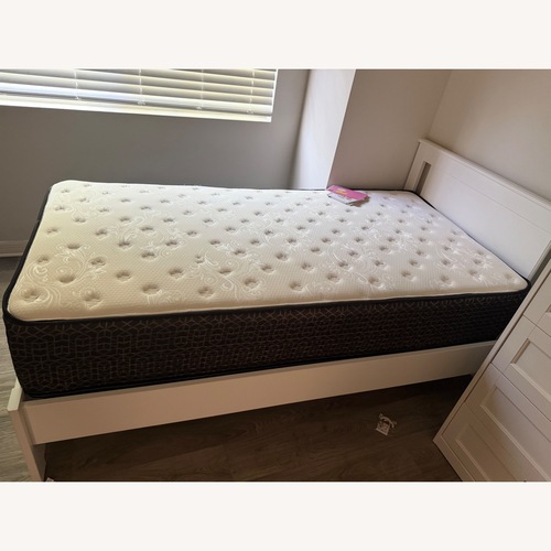 Used IKEA Songesand White Wood Twin Beds for sale on AptDeco