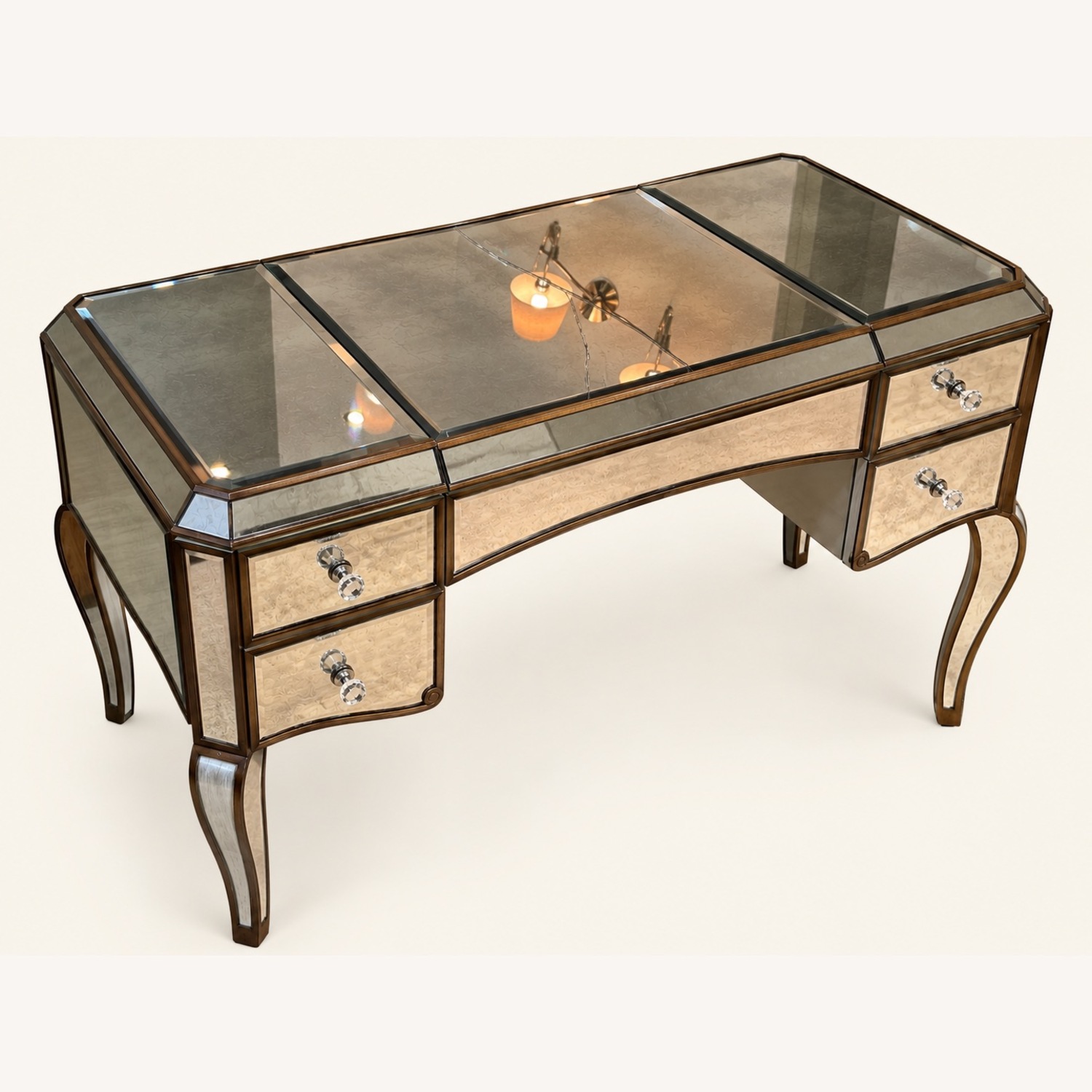 Vintage Hollywood Vanity/Desk - image-2