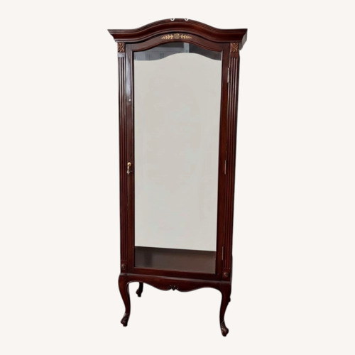 Used Vintage/Antique Teak Wood Display Cabinet for sale on AptDeco