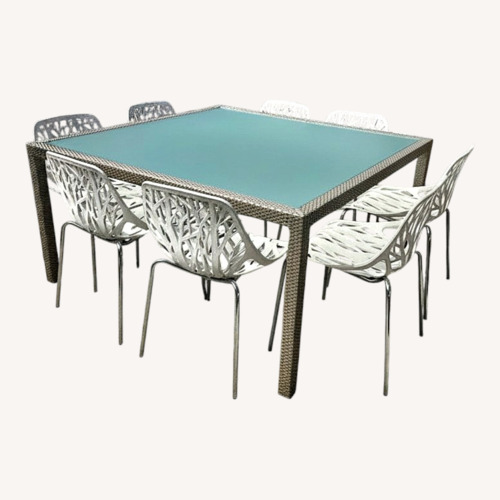 Used Janus et Cie Panama Sq Dining Table for sale on AptDeco