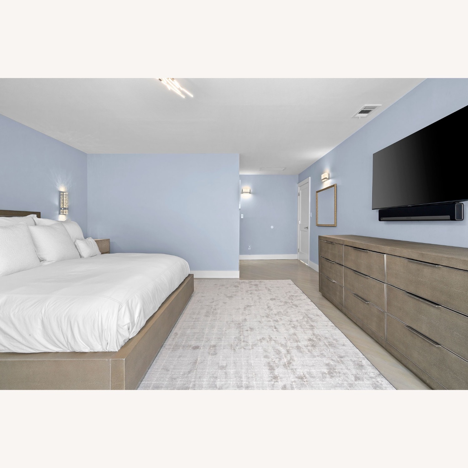 Restoration Hardware Shagreen 9 Drawer Dresser - image-1