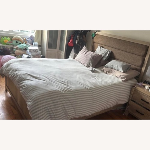 Used Wood Queen Bed for sale on AptDeco