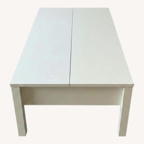 Used White Wood Coffee Table for sale on AptDeco