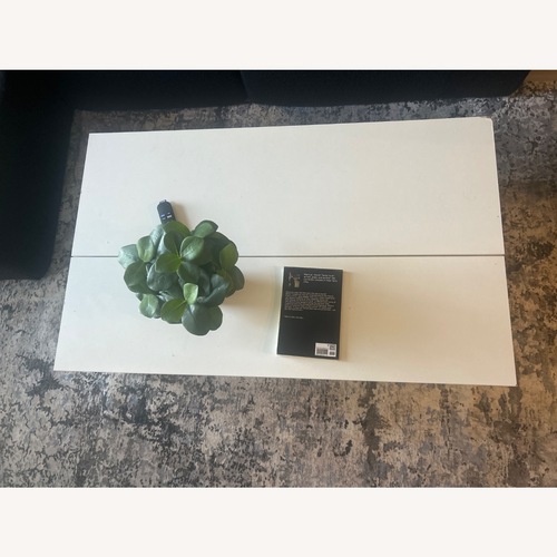 Used White Wood Coffee Table for sale on AptDeco