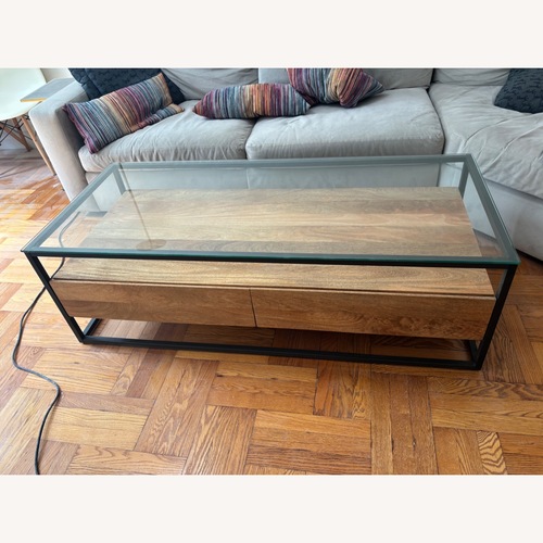 Used West Elm Natural Wood Coffee Table for sale on AptDeco