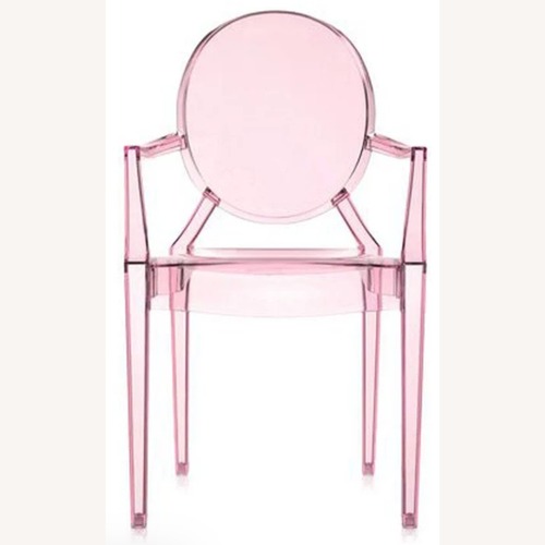 Used Kartell Loulou Ghost Chair - Kids, Pink (Set of 4) for sale on AptDeco