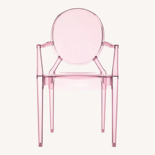 Used Kartell Loulou Ghost Chair - Kids, Pink (Set of 4) for sale on AptDeco