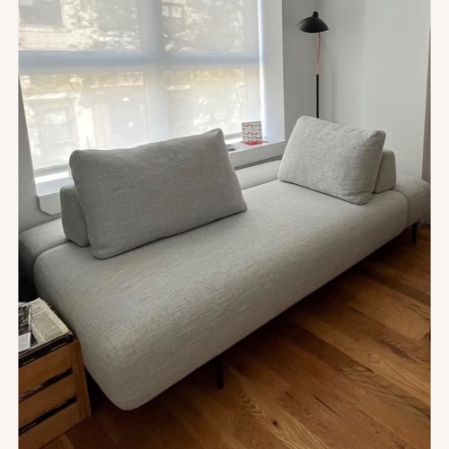 Used Article Light Gray Fabric Chaise Lounge for sale on AptDeco