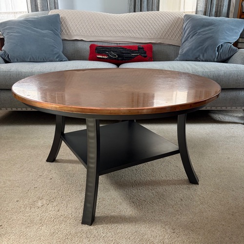 Used Crate & Barrel Metal Coffee Table for sale on AptDeco