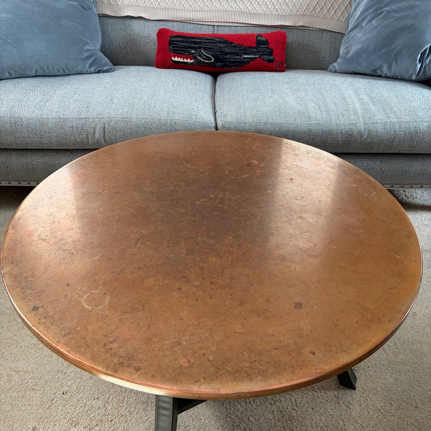 Crate & Barrel Metal Coffee Table - image-5