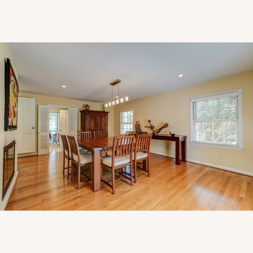 Used Square Teak Dining Table & Chairs for sale on AptDeco