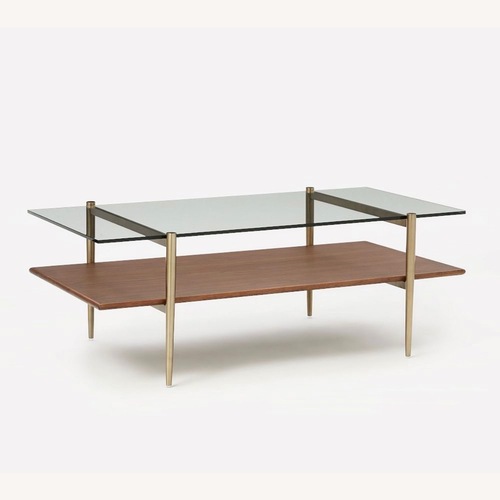Used West Elm Mid-Century Art Display Coffee Table for sale on AptDeco