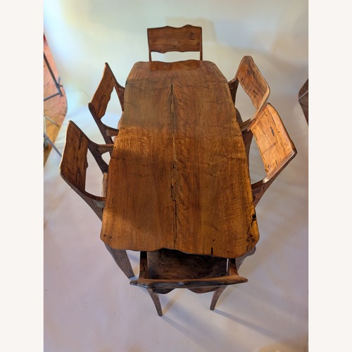 Used Natural Wood Dining Set for sale on AptDeco
