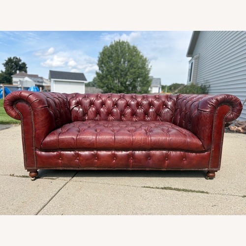 Used Restoration Hardware Cambridge Leather Sofa for sale on AptDeco