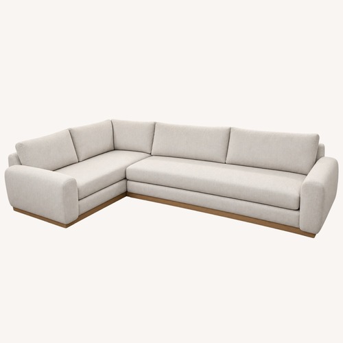 Used 1Stdibs Natural Fabric 2 Piece Sectional for sale on AptDeco