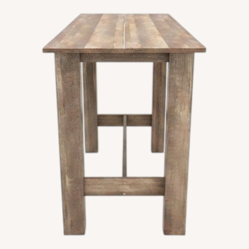 Used Light Brown Wood Kitchen Island for sale on AptDeco