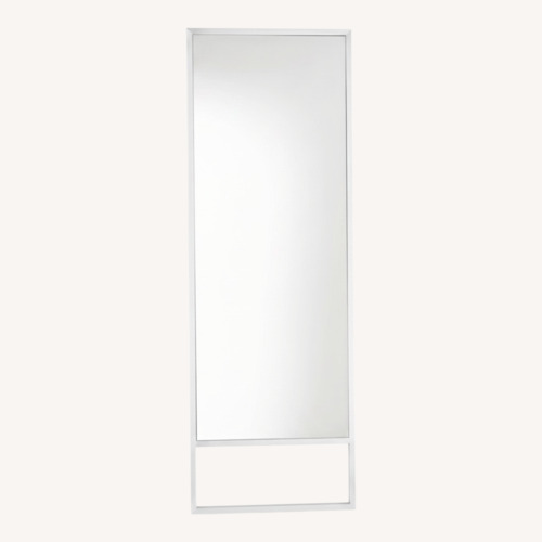 Used Room & Board Silver Stainless Steel Floor Mirror for sale on AptDeco