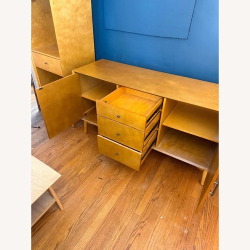 Used Crosley Furniture Light Brown Wood Sideboard for sale on AptDeco
