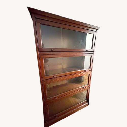 Used Vintage/Antique Dark Brown Wood Bookcase for sale on AptDeco