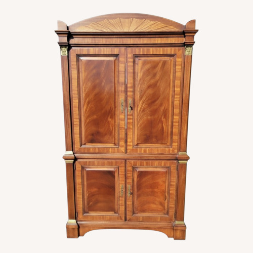 Used Henredon Dark Brown Wood Media Center for sale on AptDeco