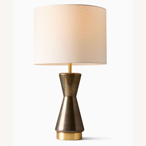 Used West Elm Metalized Glass Lamps Set of 2 Grey 27" for sale on AptDeco