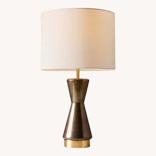 Used West Elm Metalized Glass Lamps Set of 2 Grey 27" for sale on AptDeco