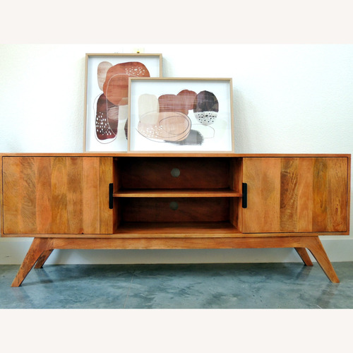 Used Etsy Light Brown Wood Media Storage for sale on AptDeco