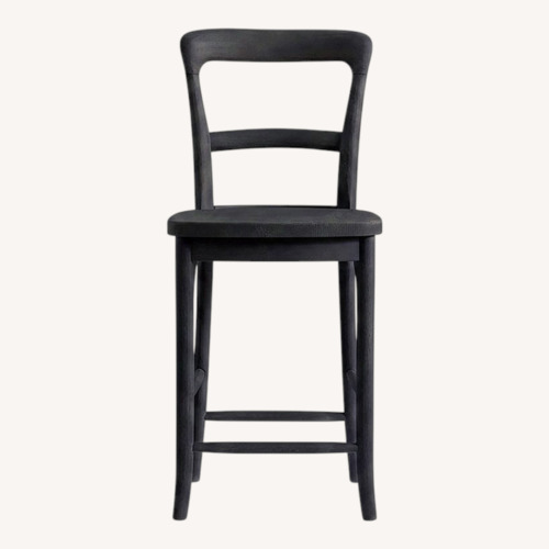 Used Pottery Barn Cline Counter Stool Set of 2 Charcoal for sale on AptDeco