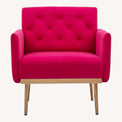 Used Amazon Square Velvet Accent Chair for sale on AptDeco