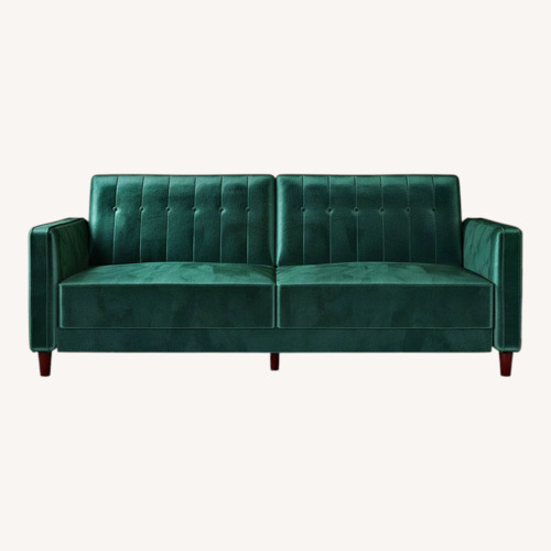 Used Wayfair Green Velvet 3+ Seater Sofa for sale on AptDeco