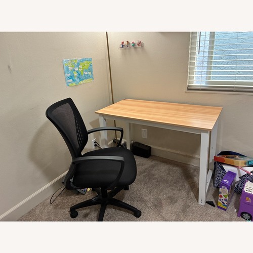 Used Amazon Natural Wood Desk for sale on AptDeco
