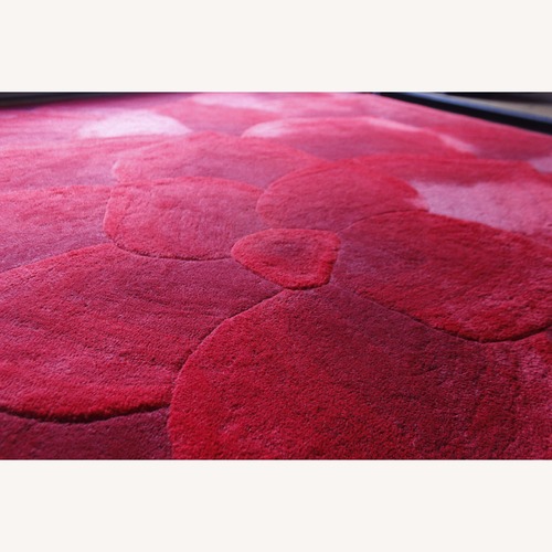 Used Pier 1 Imports Tapis Red Wool Area Rug 9' x 12'  for sale on AptDeco