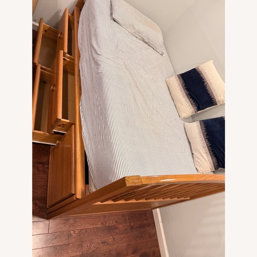 Used Natural Wood Twin Bed for sale on AptDeco