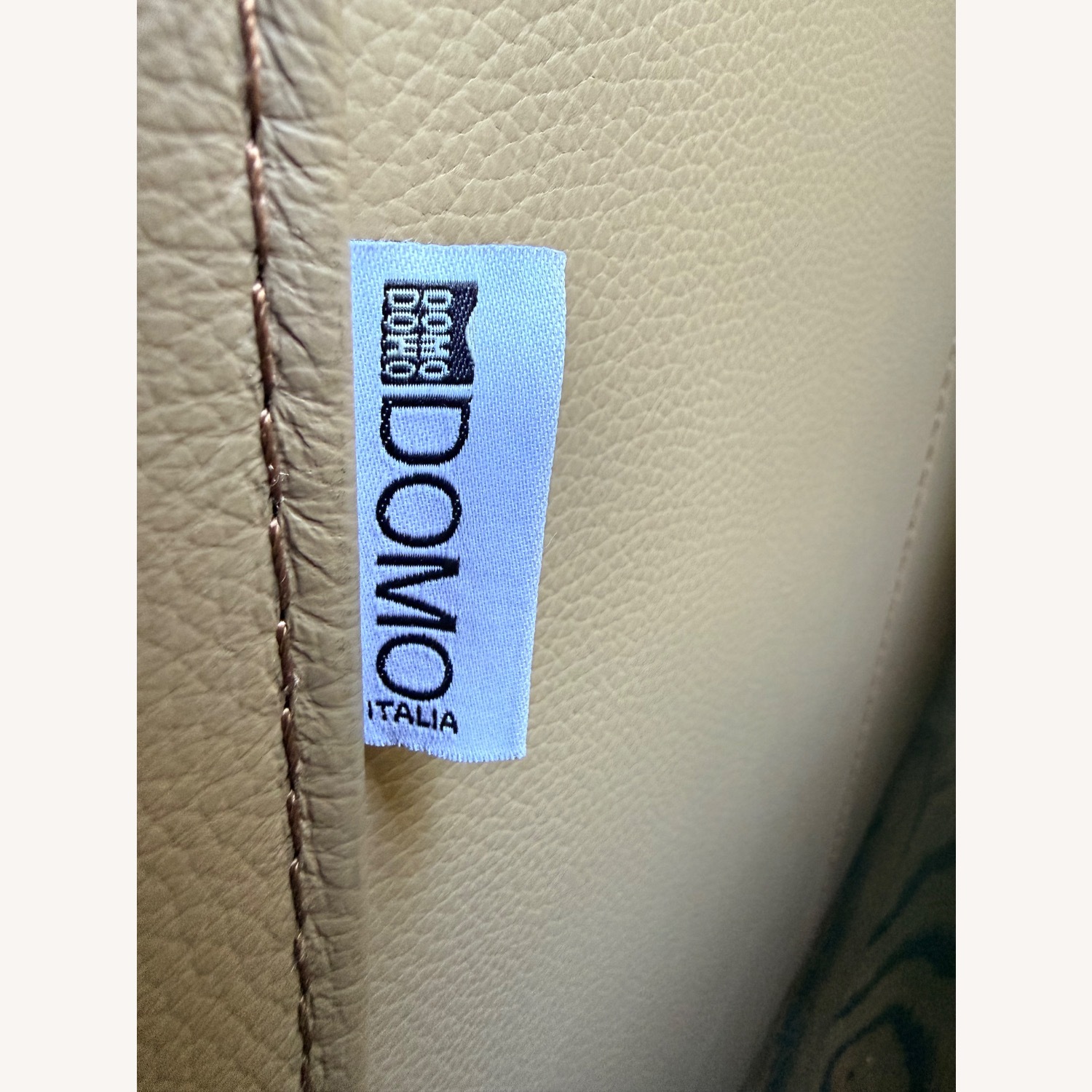 Italian Light Leather Brown 3+ Seater Sofa - image-4