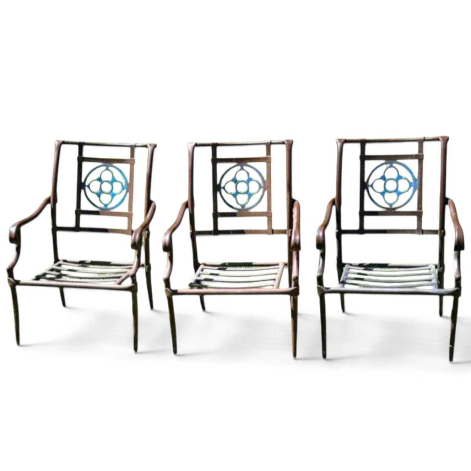 Kenneth Lynch & Sons Tudor Rosette Armchairs - image-1