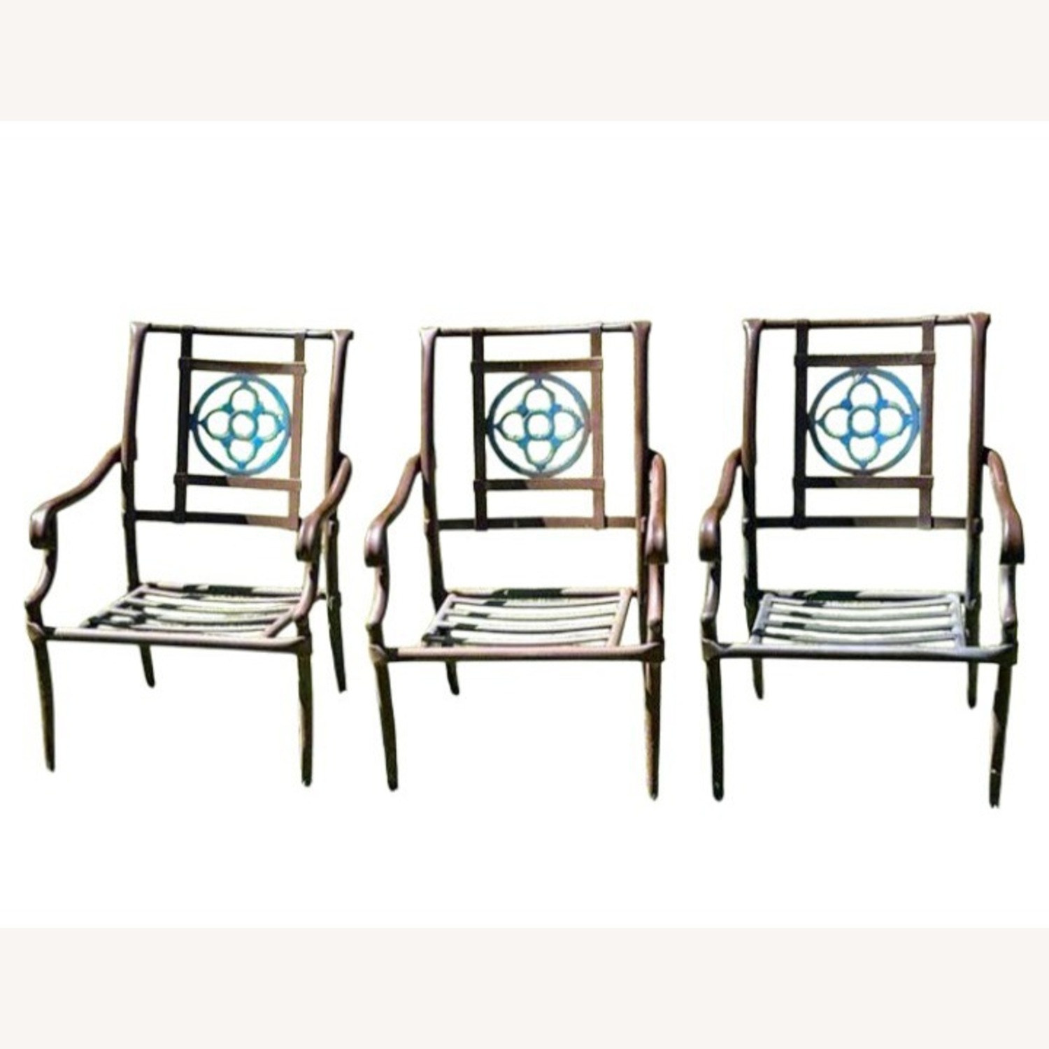 Kenneth Lynch & Sons Tudor Rosette Armchairs - image-3
