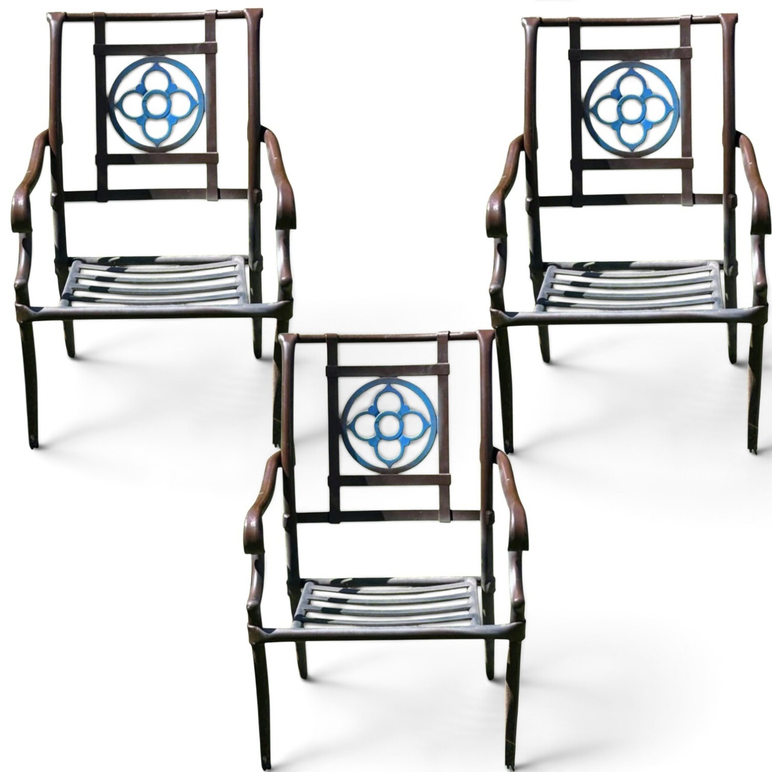Kenneth Lynch & Sons Tudor Rosette Armchairs - image-6