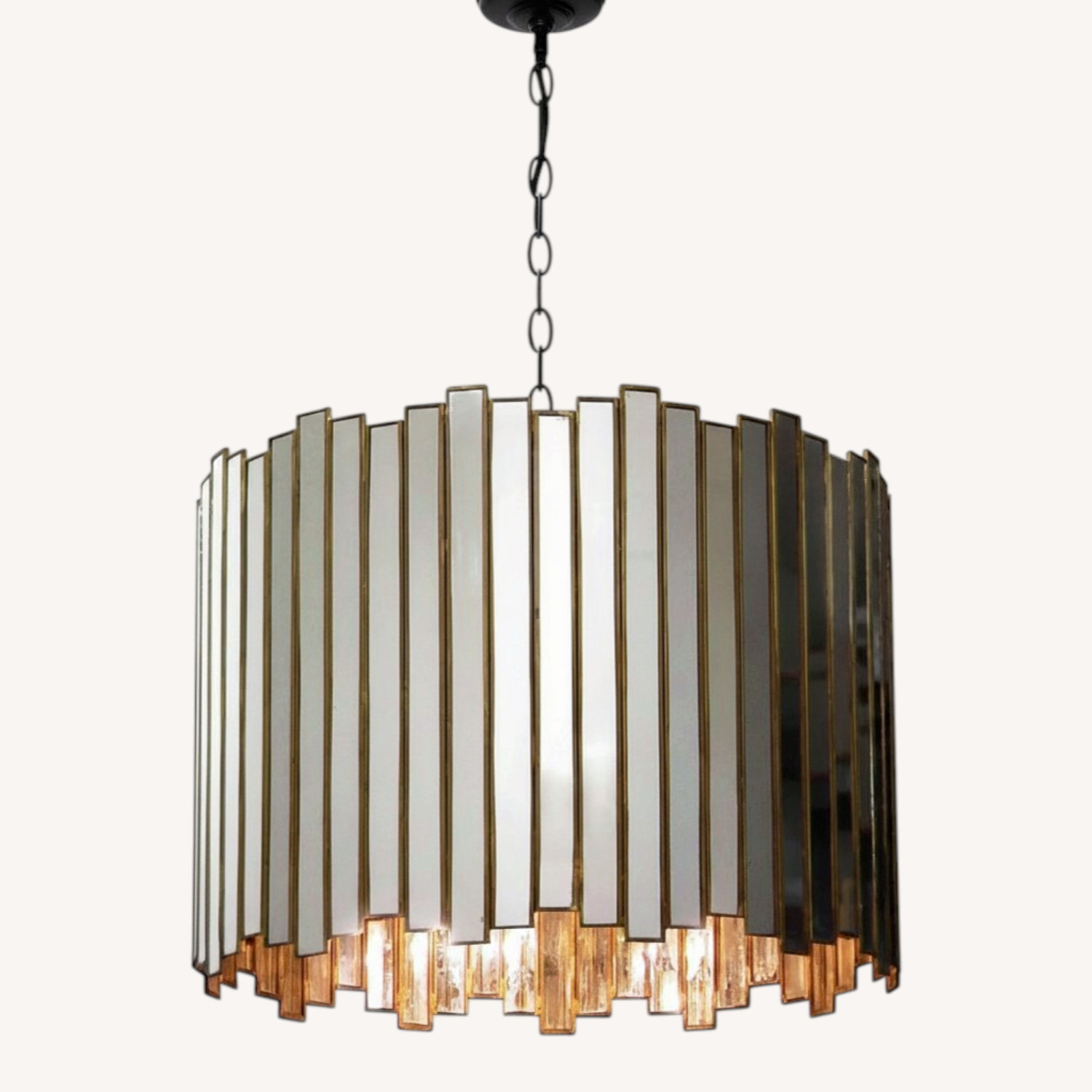 Oly Studio Gold Glass Ceiling Lamp - image-0