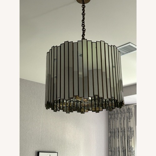 Used Oly Studio Gold Glass Ceiling Lamp for sale on AptDeco