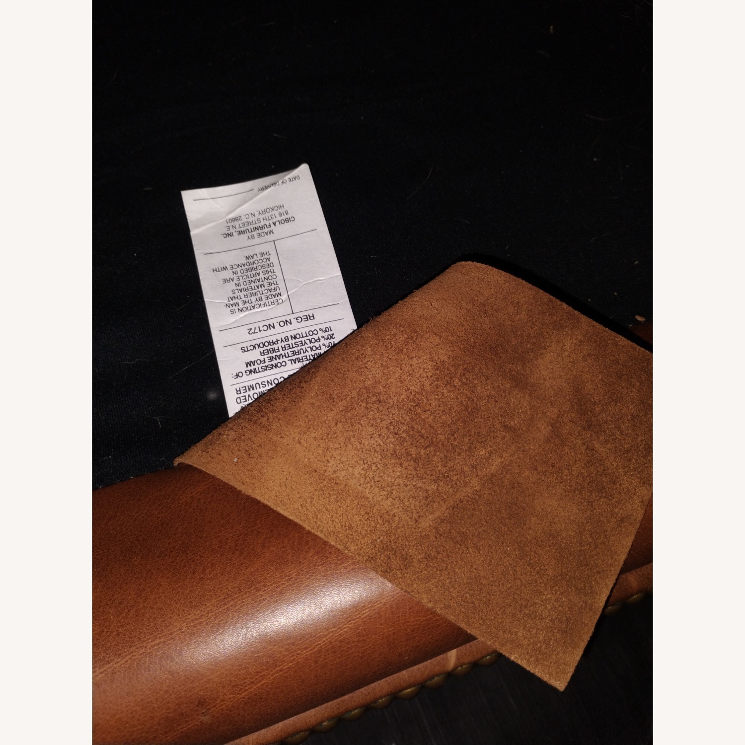 Vintage/Antique Light Brown Leather Armchair - image-15