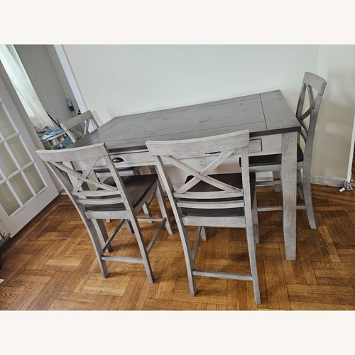 Used Bob's Furniture Dining Table Set for sale on AptDeco