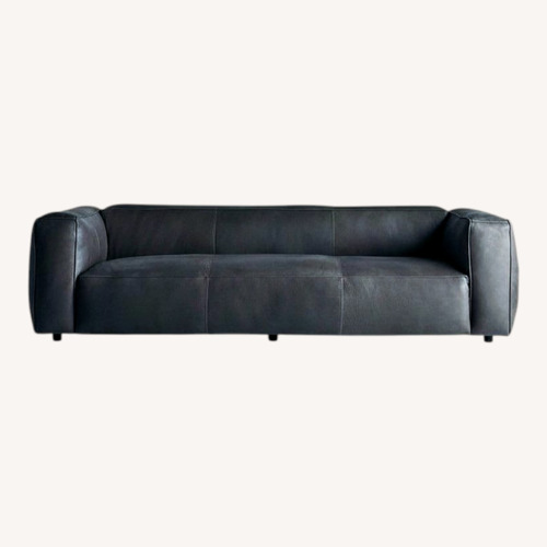 Used Arhaus Madrone Leather Sofa in Lanie Graphite for sale on AptDeco