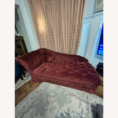 Used American Furniture Classics Red Chaise Lounge for sale on AptDeco