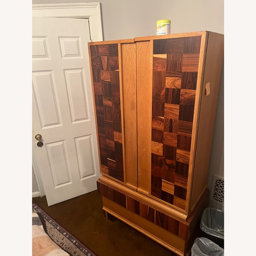 Used American Furniture Classics Natural Wood Armoire for sale on AptDeco