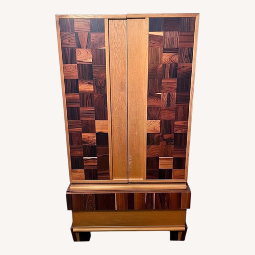 Used American Furniture Classics Natural Wood Armoire for sale on AptDeco