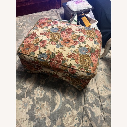 Used American of High Point Fabric Ottoman for sale on AptDeco