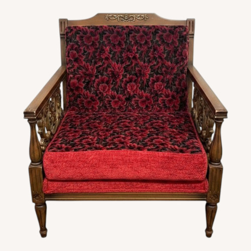 Used American Furniture Classics Red Wood Accent Chair for sale on AptDeco